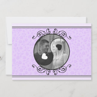 Faire-part de mariage de photo de Yin floral