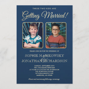 Faire-part de mariage de photos de vieille école