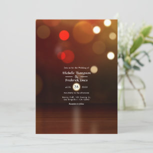 Faire-part de mariage de plage Bokeh