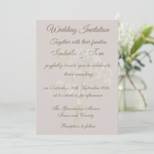 Faire-part de mariage de plage côtière Neutre do