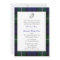 Faire-part de mariage de plaid de tartan