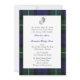 Faire-part de mariage de plaid de tartan