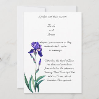 Faire-part de mariage de PMACarlson Elegant Iris