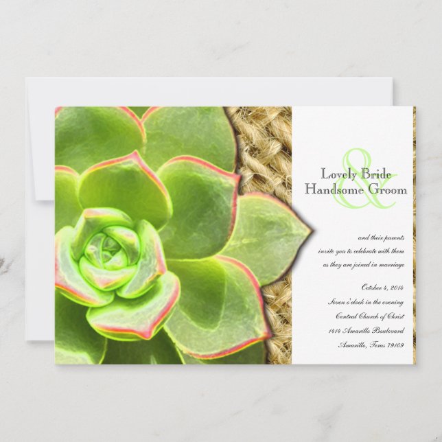 Faire-part de mariage de poule stylisée et de (Devant)