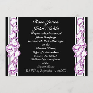 Faire-part de mariage de Pyre (pourpre)