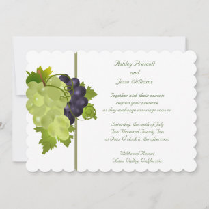 Faire-part de mariage de raisins Napa