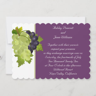 Faire-part de mariage de raisins Napa