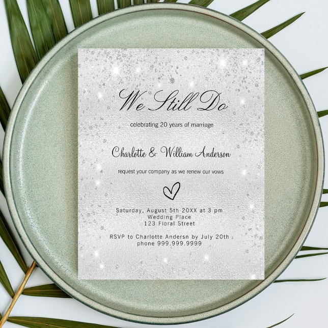 Faire-part de mariage de renouvellement de voeux d (Créateur téléchargé)