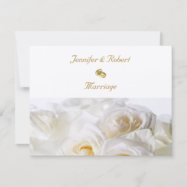 Faire-part de mariage de rêve rose (Devant)
