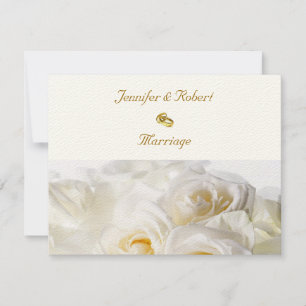 Faire-part de mariage de rêve rose