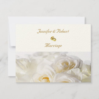 Faire-part de mariage de rêve rose