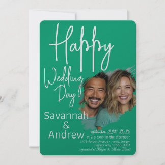 Faire-part de mariage de script classique élégant