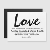 Faire-part de mariage de script moderne