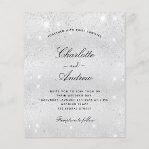 Faire-part de mariage de script moderne parties sc