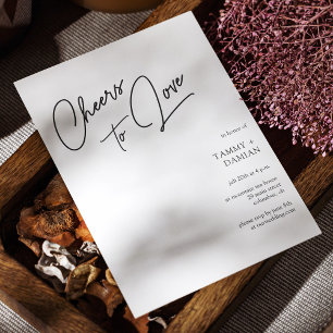 Faire-part de mariage de script moderne pour aimer