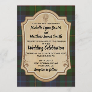 Faire-part de mariage de Smith Tartan