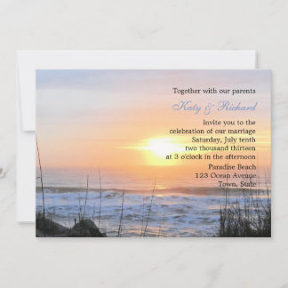 Faire-part de mariage de Sunset Ocean