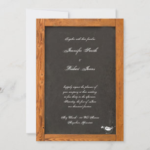 Faire-part de mariage de tableau de bord