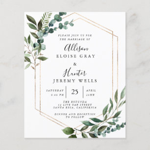 Faire-part de mariage de trame d'huile