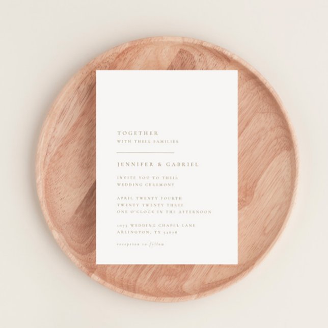 Faire-part de mariage de typographie ultra-minimal (Créateur téléchargé)