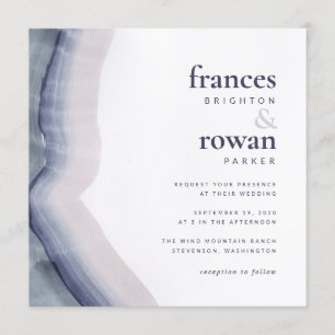 Faire-part de mariage de vague naturelle