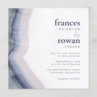 Faire-part de mariage de vague naturelle