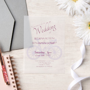Faire-part de mariage de vélo de route