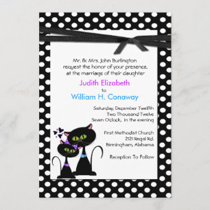 Faire-part de mariage de Whimsical Cats