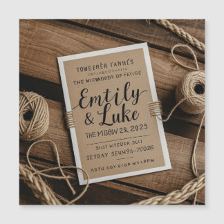 Faire-part de mariage d'élégance intemporelle