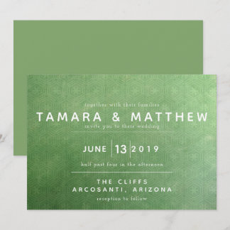 Faire-part de mariage d'Emerald City