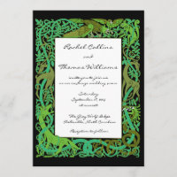 Faire-part de mariage des animaux celtiques de For