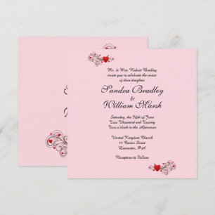 Faire-part de mariage des coeurs