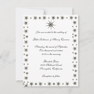Faire-part de mariage des étoiles de Dingbat