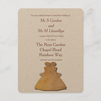 Faire-part de mariage des femmes lesbiennes Vintag