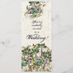 Faire-part de mariage des fleurs d'orchidées de pa