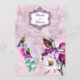 Faire-part de mariage des magnolias 5x7 de