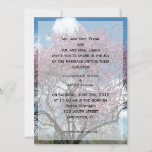 faire-part de mariage des parents de la mariée et 