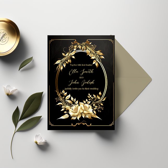 Faire-part de mariage design de luxe (Créateur téléchargé)