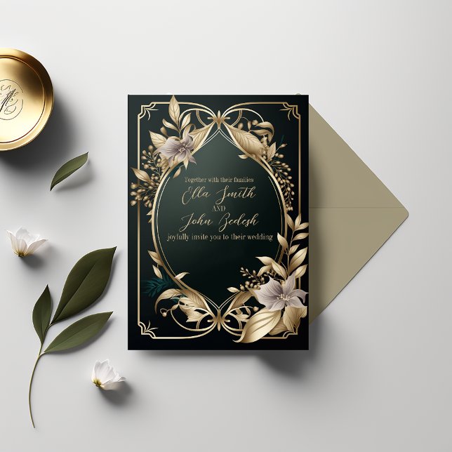 Faire-part de mariage design de luxe (Créateur téléchargé)