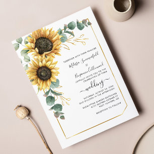 Faire-part de mariage d'Eucalyptus floral de tourn