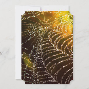 Faire-part de mariage d'Halloween de Golden Cobweb