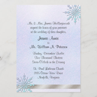 Faire-part de mariage d'hiver