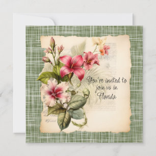 Faire-part de mariage d'hiver en Floride