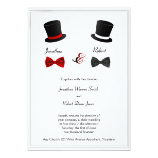 Faire Part Invitations Cartes Pour Mariage Gay Zazzle Fr