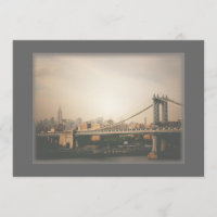 Faire-part de mariage d'horizon de New York City