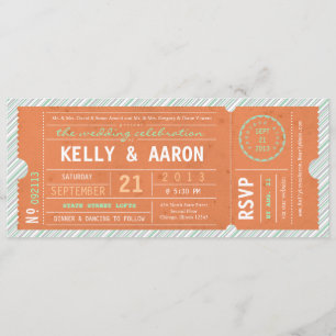 Faire-part de mariage diagonal de rayure de billet