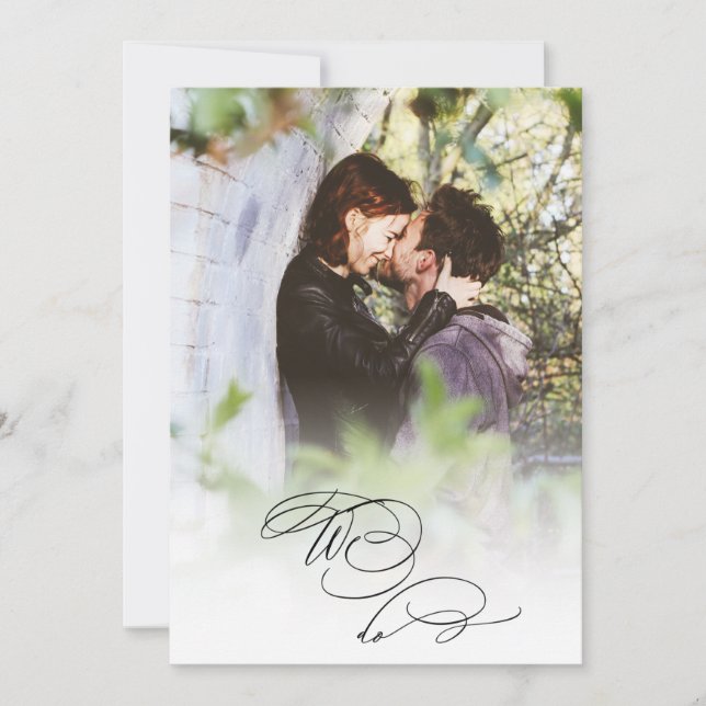 *~* Faire-part de mariage DIY pour couples avec PH (Devant)