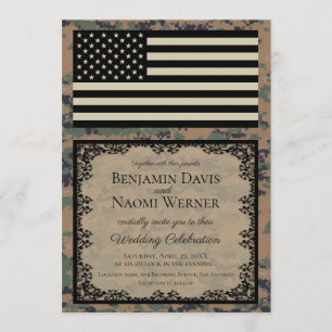 Faire-part de mariage du Corps des Marines