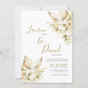faire-part de mariage du désert de Boho