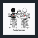 Faire-part de mariage du soir de moto sur mesure<br><div class="desc">Faire-part de mariage de réception pour moto-moto Cette merveilleuse invitation serait l'invitation de soirée parfait pour un couple ayant un mariage à moto moto moto moto thème. Le libellé peut être modifié si vous préférez un libellé différent et le style de police peut également être modifié par rapport aux nombreuses...</div>